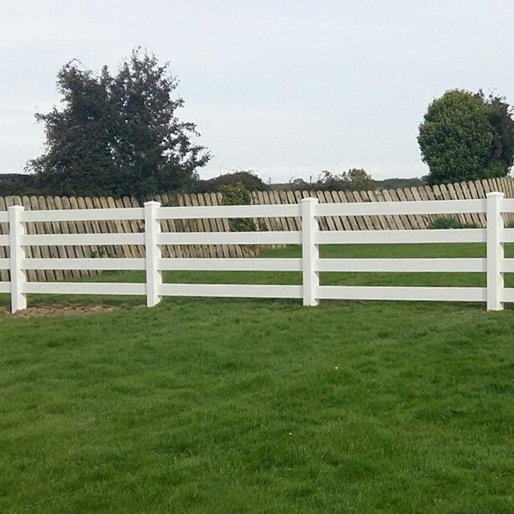 4 - Rail Ranch Fence Panel | 8ft x 5ft (244cm x 152cm) - Simple Fencing