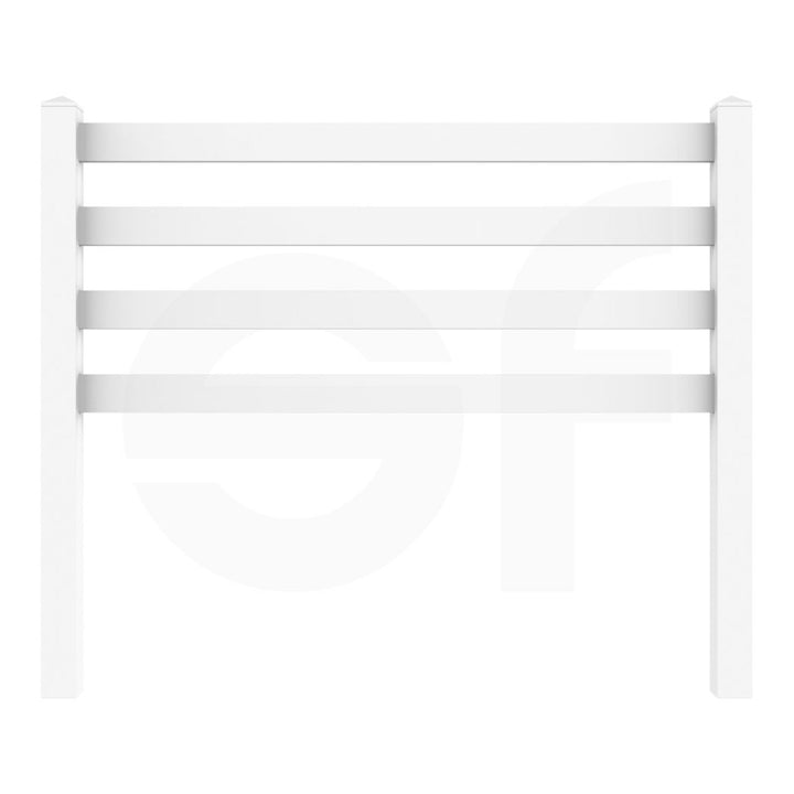 4 - Rail Ranch Fence Panel | 8ft x 5ft (244cm x 152cm) - Simple Fencing