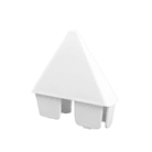 White pointed picket cap on a white background