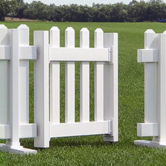 Portable 2.75 ft. W x 2.75 ft. H Temporary Picket Gate