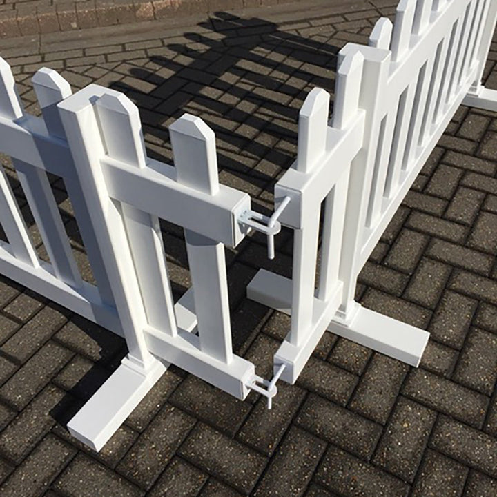 90° Corner Brackets Set | Portable Picket Fence Hardware - Simple Fencing