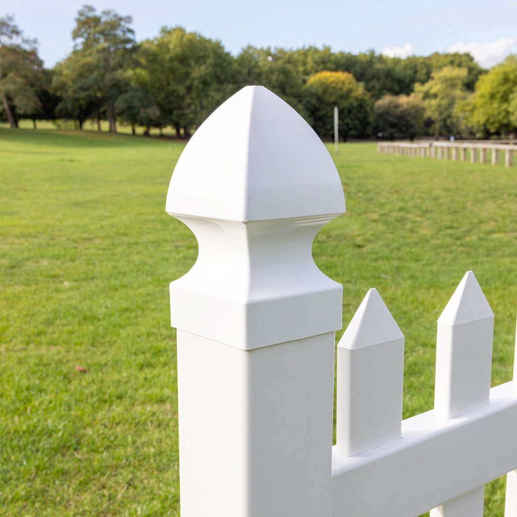 Decorative Pvc Posts White PVC Fence Post Caps | 4x4 & 5x5 | Simple Fencing