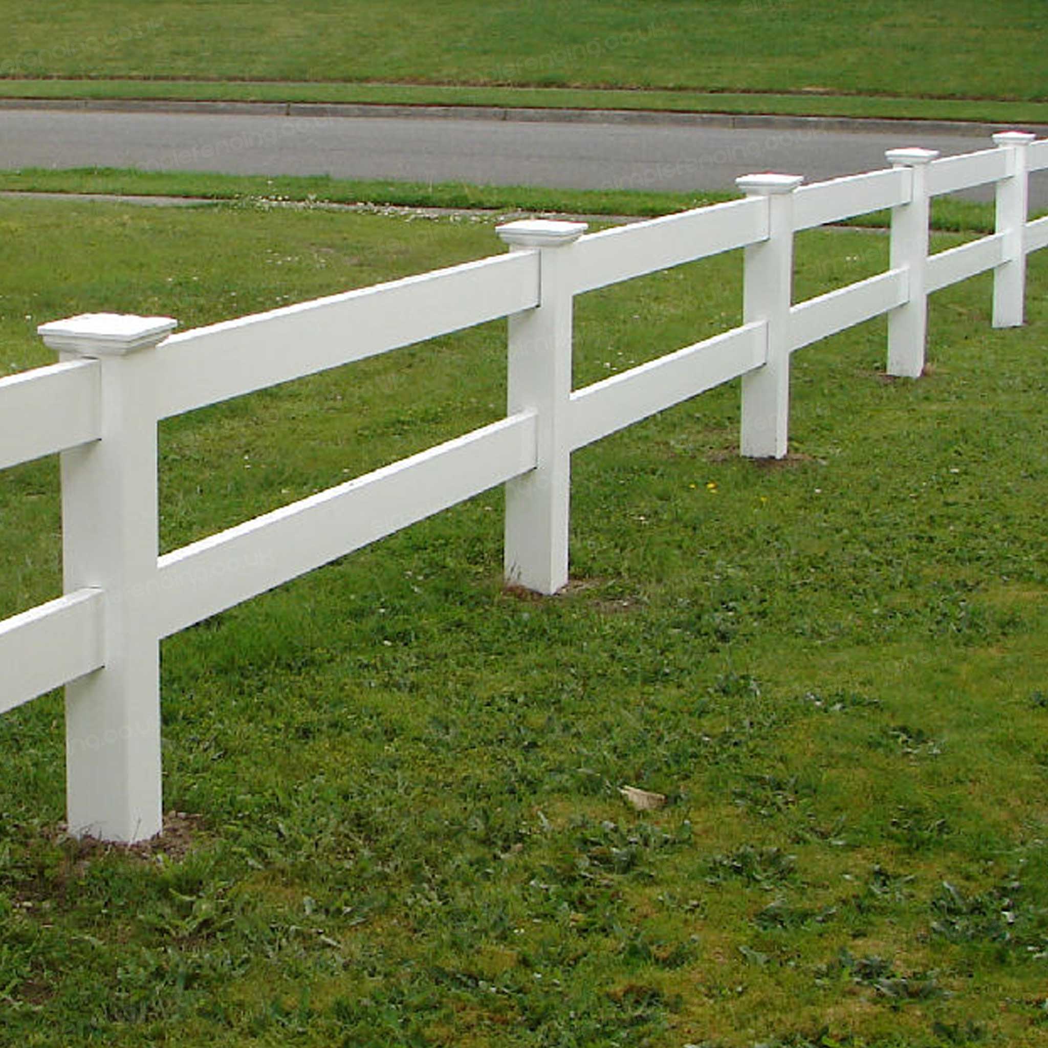 White Wood Rail Fence