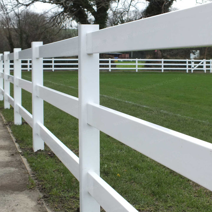 3 - Rail Ranch Fence Panel | 8ft x 4.5ft (244cm x 137cm) - Simple Fencing