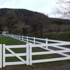 3-Rail 8 ft. W x 4.5 ft. H Equine Fence Panel (Farm Fence Panel) - Installation 2 | simplefencing.co.uk