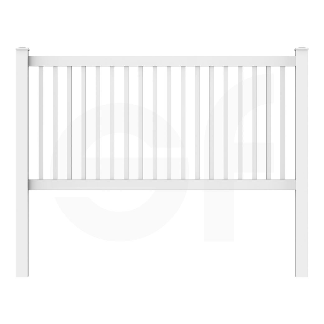 Square Baluster Pool Fence Panel – Pool Rated | 8ft x 4ft (244cm x 122cm) - Simple Fencing