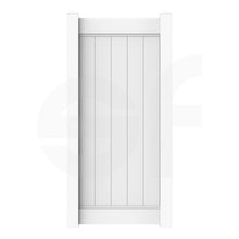 Load image into Gallery viewer, Cascade 3 ft. W x 6 ft. H White Vinyl Privacy Gate - Front View by Simple Fencing | simplefencing.co.uk