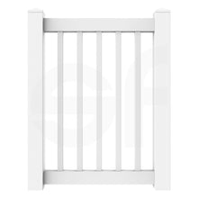 Load image into Gallery viewer, Niagra 3 ft. W x 4 ft. H White Vinyl Pool Fence Gate - Front View by Simple Fencing | simplefencing.co.uk