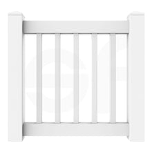 Load image into Gallery viewer, Niagra 3 ft. W x 3 ft. H White Vinyl Pool Fence Gate - Front View by Simple Fencing | simplefencing.co.uk