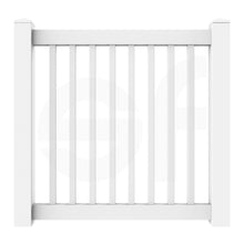 Load image into Gallery viewer, Niagra 4 ft. W x 4 ft. H White Vinyl Pool Fence Gate - Front View by Simple Fencing | simplefencing.co.uk