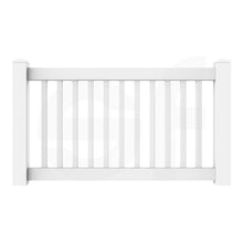 Load image into Gallery viewer, Niagra 5 ft. W x 3 ft. H White Vinyl Pool Fence Gate - Front View by Simple Fencing | simplefencing.co.uk