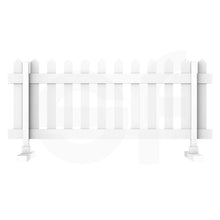 Load image into Gallery viewer, Portable 6 ft. W x 2.75 ft. H Temporary Picket Fence