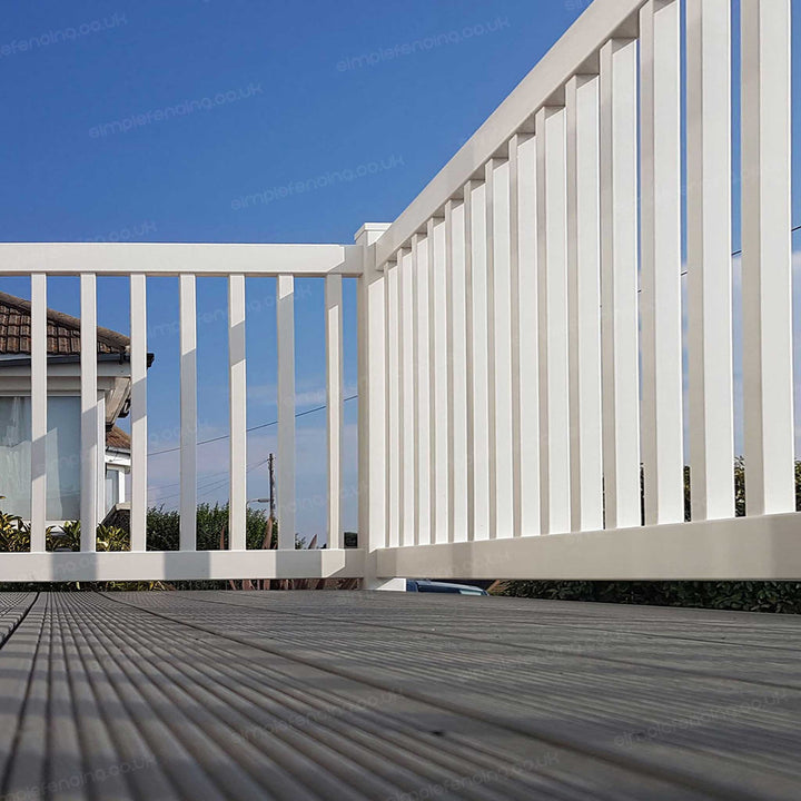 Square Baluster Pool Fence Panel – Pool Rated | 8ft x 3ft (244cm x 91cm) - Simple Fencing