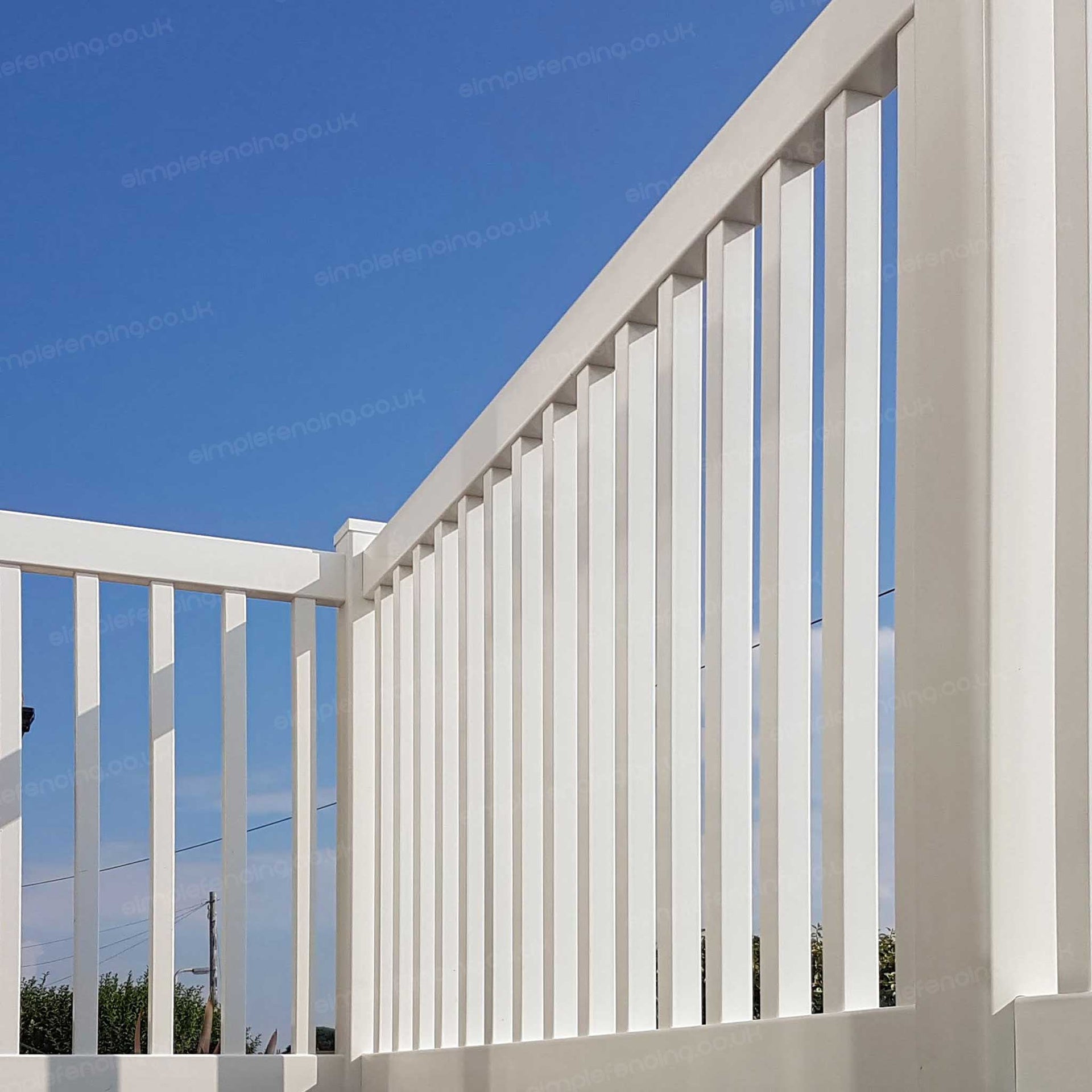 Square Baluster Pool Fence Panel – Pool Rated | 8ft x 3ft (244cm x 91cm) - Simple Fencing
