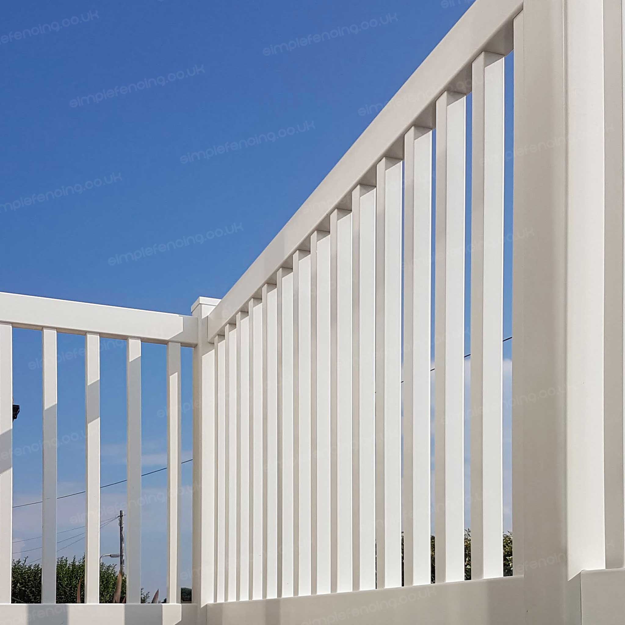 Square Baluster Pool Fence Panel – Pool Rated | 8ft x 3ft (244cm x 91cm) - Simple Fencing