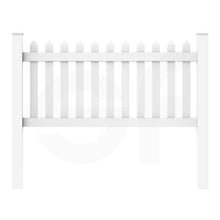 Load image into Gallery viewer, Straight 6 ft. W x 3 ft. H Picket Fence Panel - Front View by Simple Fencing | simplefencing.co.uk