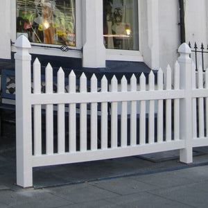 Scalloped 6 ft. W x 3 ft. H Picket Fence Panel - Installation 2 | simplefencing.co.uk
