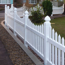 Load image into Gallery viewer, Scalloped 6 ft. W x 3 ft. H Picket Fence Panel - Installation 4 | simplefencing.co.uk
