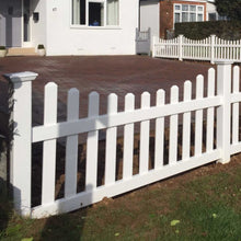 Load image into Gallery viewer, Scalloped 6 ft. W x 3 ft. H Picket Fence Panel - Installation 5 | simplefencing.co.uk