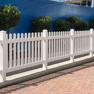 Straight 6 ft. W x 4 ft. H Picket Fence Panel | Simple Fencing ...