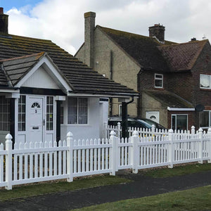 Straight 6 ft. W x 4 ft. H Picket Fence Panel - Installation 3 | simplefencing.co.uk