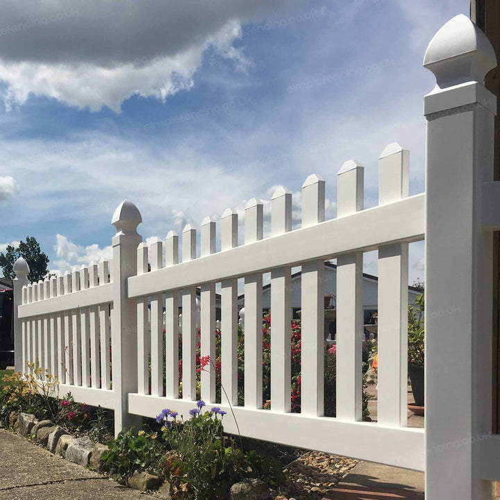 Classic Straight Top Picket Fence Panel | 6ft x 4ft (183cm x 122cm) - Simple Fencing