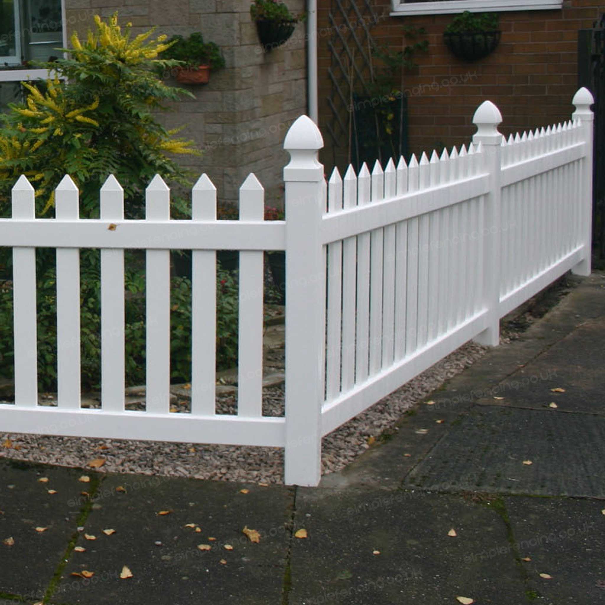 Classic Straight Top Picket Fence Panel | 6ft x 3ft (183cm x 91cm) - Simple Fencing