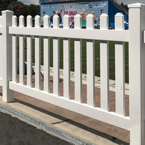 Straight 6 ft. W x 2.5 ft. H Picket Fence Panel - Installation 9 | simplefencing.co.uk
